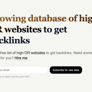 backlinksites DB